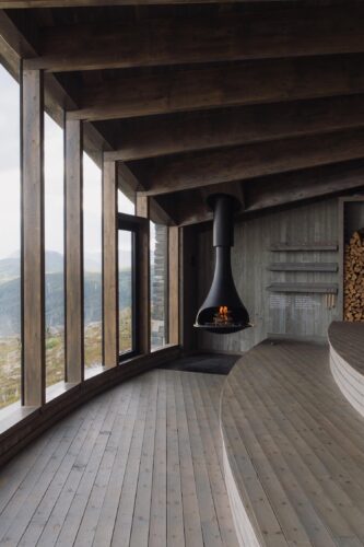 Refugio, Hovdenuten, paisaje, Aksent arkitekter