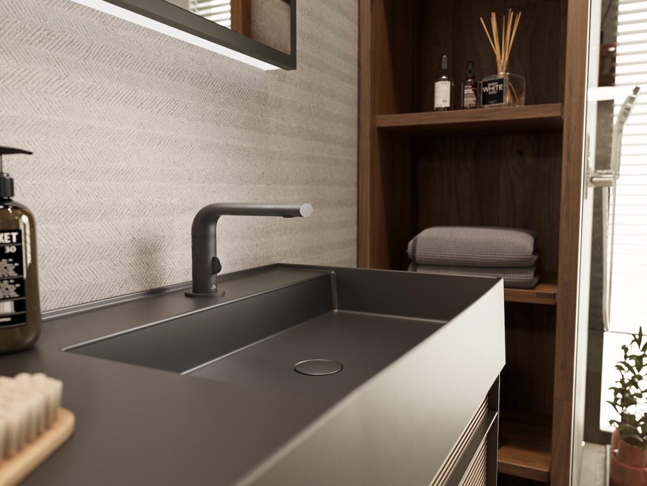 Noken Porcelanosa, ERRE Arquitectura, Swan, grifería