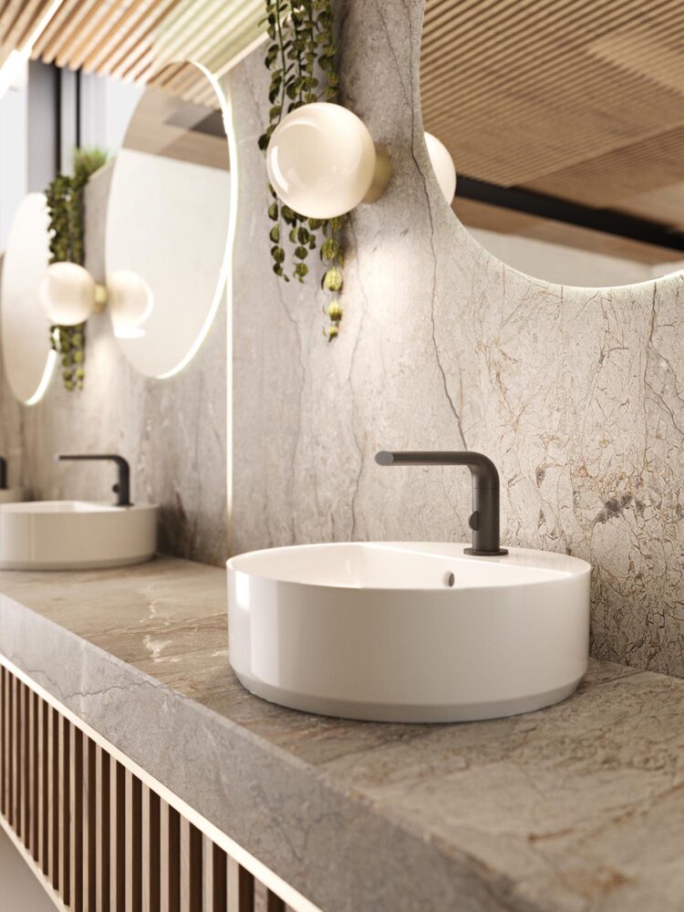 Noken Porcelanosa, ERRE Arquitectura, Swan, grifería