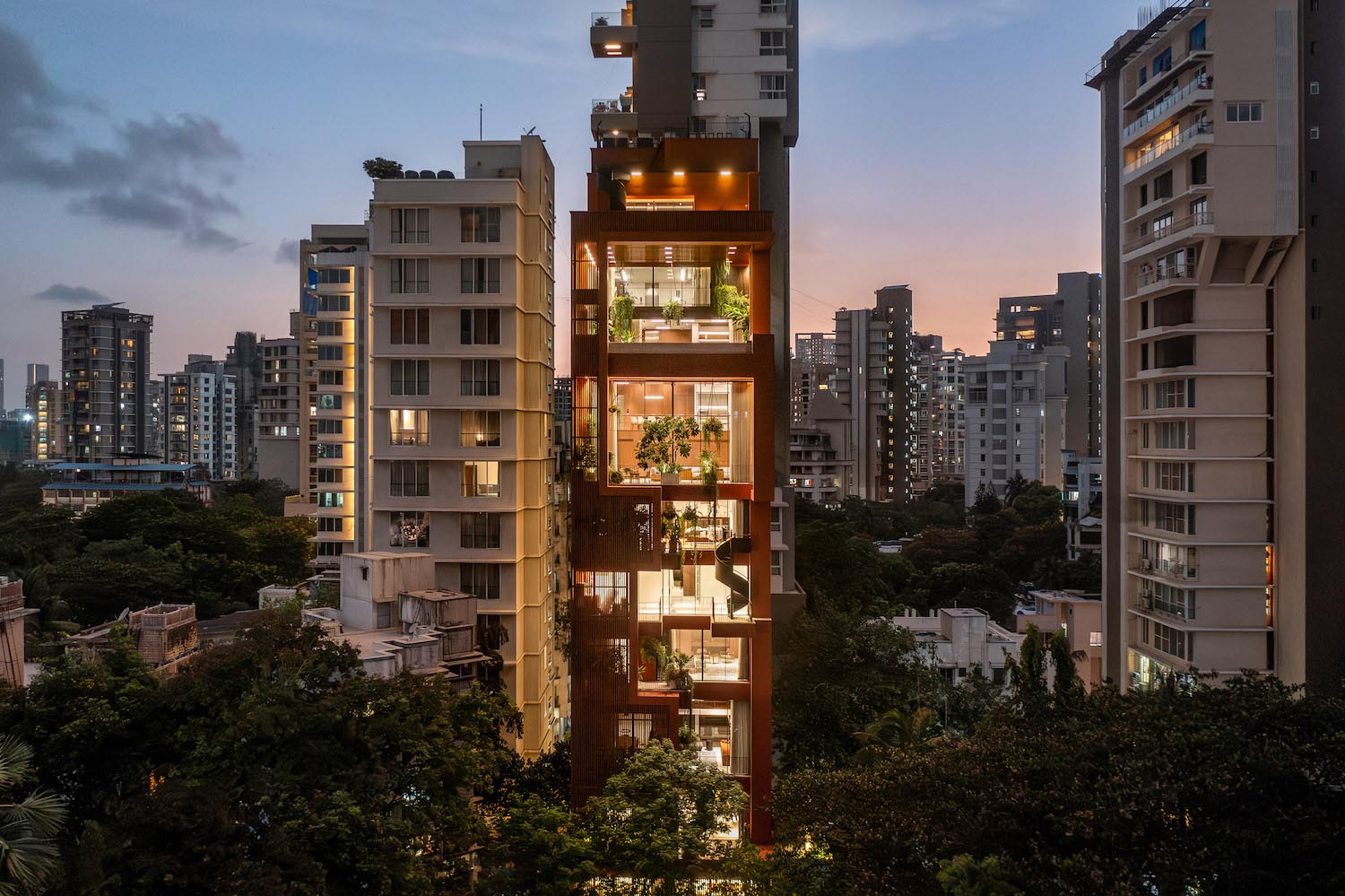 arquitectura vertical, Sarvasva Tower, Mumbai