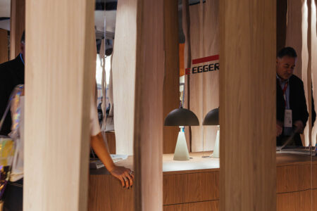 Stand Egger. Miriam Barrio Studio. Interihotel Madrid 2024
