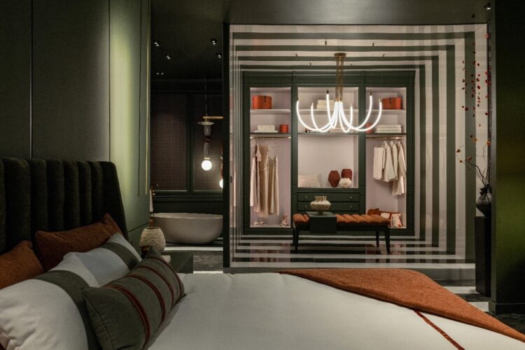 Espacio diseñado por el estudio de interiorismo Cristina Puerta para Neolith en Marbella Design 2024