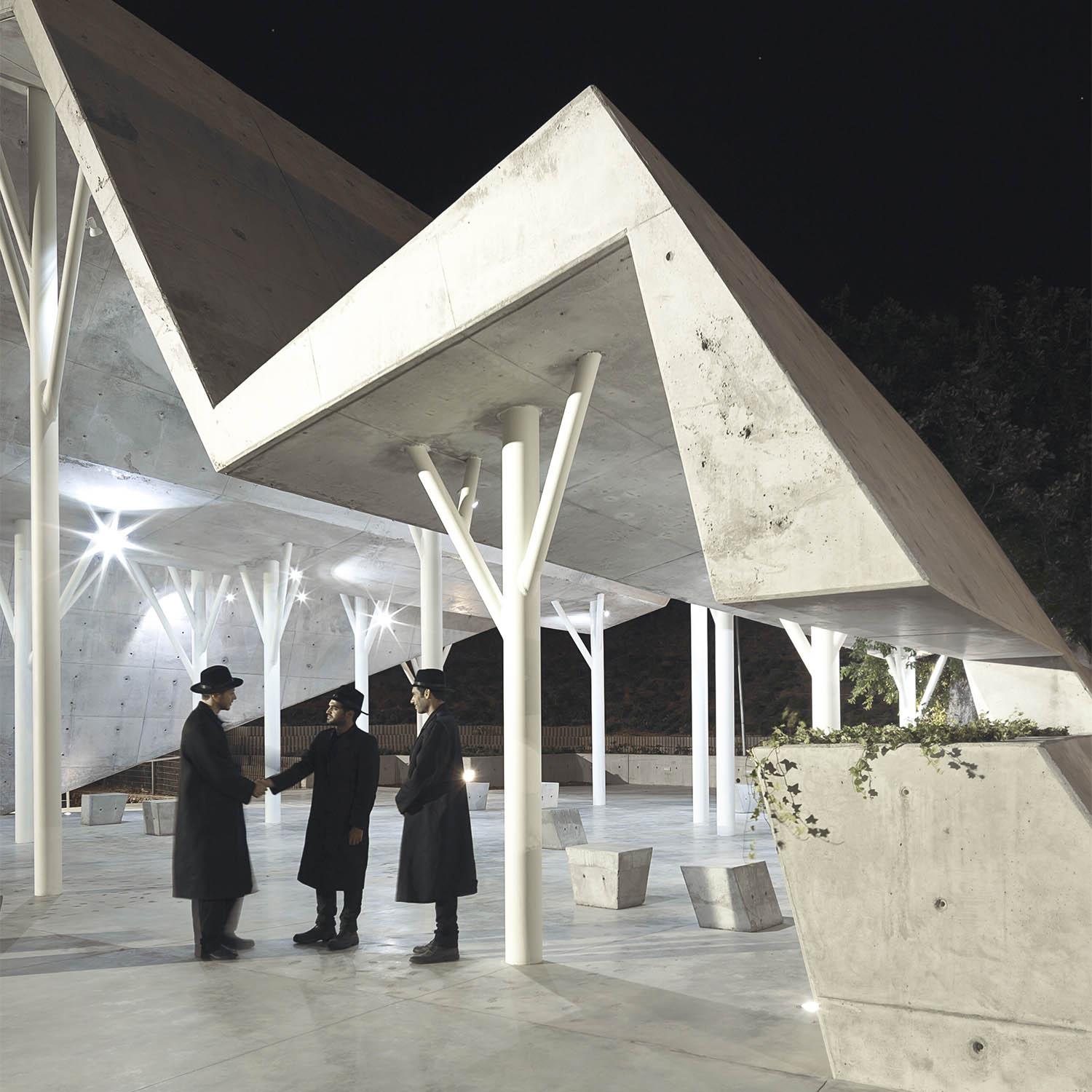 Ron Shenkin. Open Sided Shelter Gathering