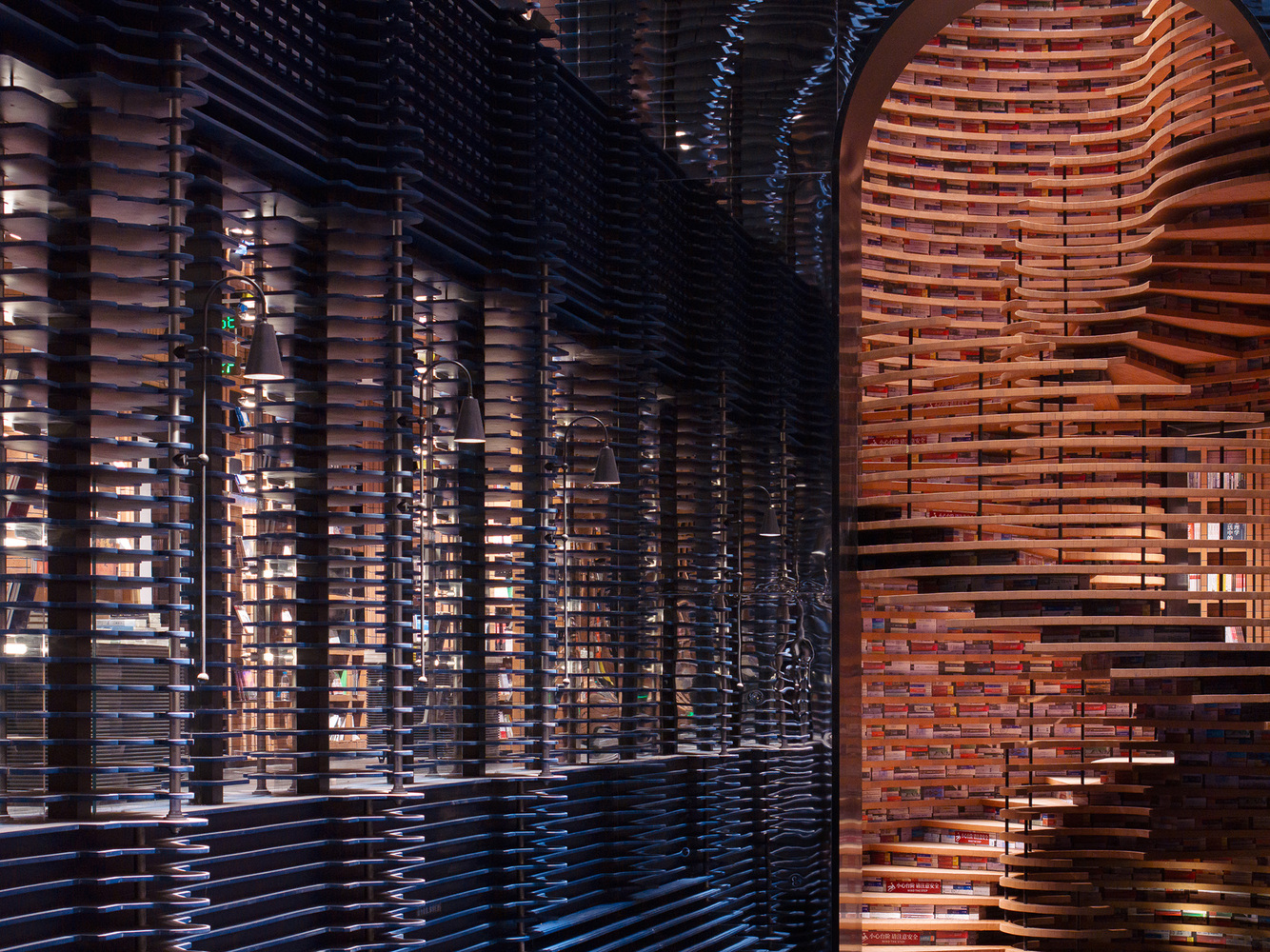 X+Living, biblioteca, Tianjin Zhongshuge