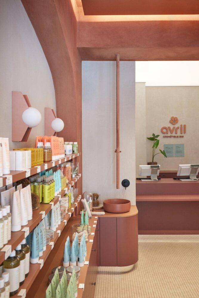 tienda de cosmética Avril Cosmétique, Estudio Alegría, diseño consciente