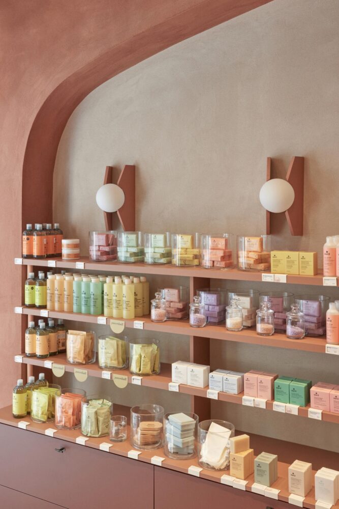 tienda de cosmética Avril Cosmétique, Estudio Alegría, diseño consciente
