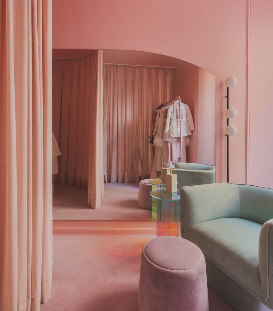 rosa, minimalismo, Memphis, madridmanso, copaia estudio
