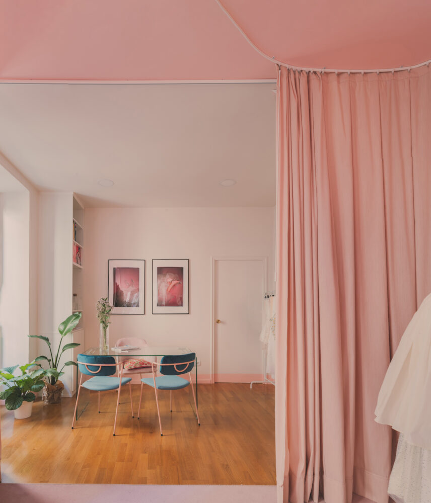rosa, minimalismo, Memphis, madridmanso, copaia estudio