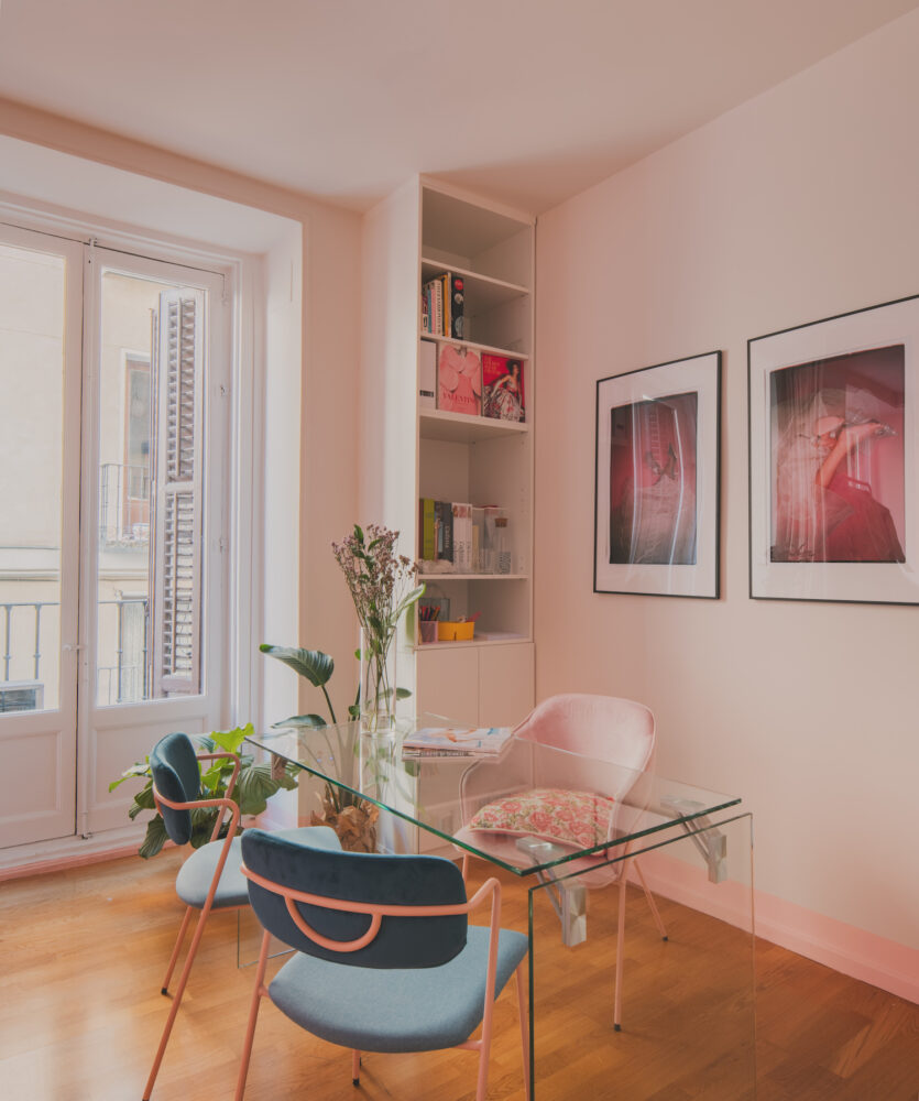 rosa, minimalismo, Memphis, madridmanso, copaia estudio