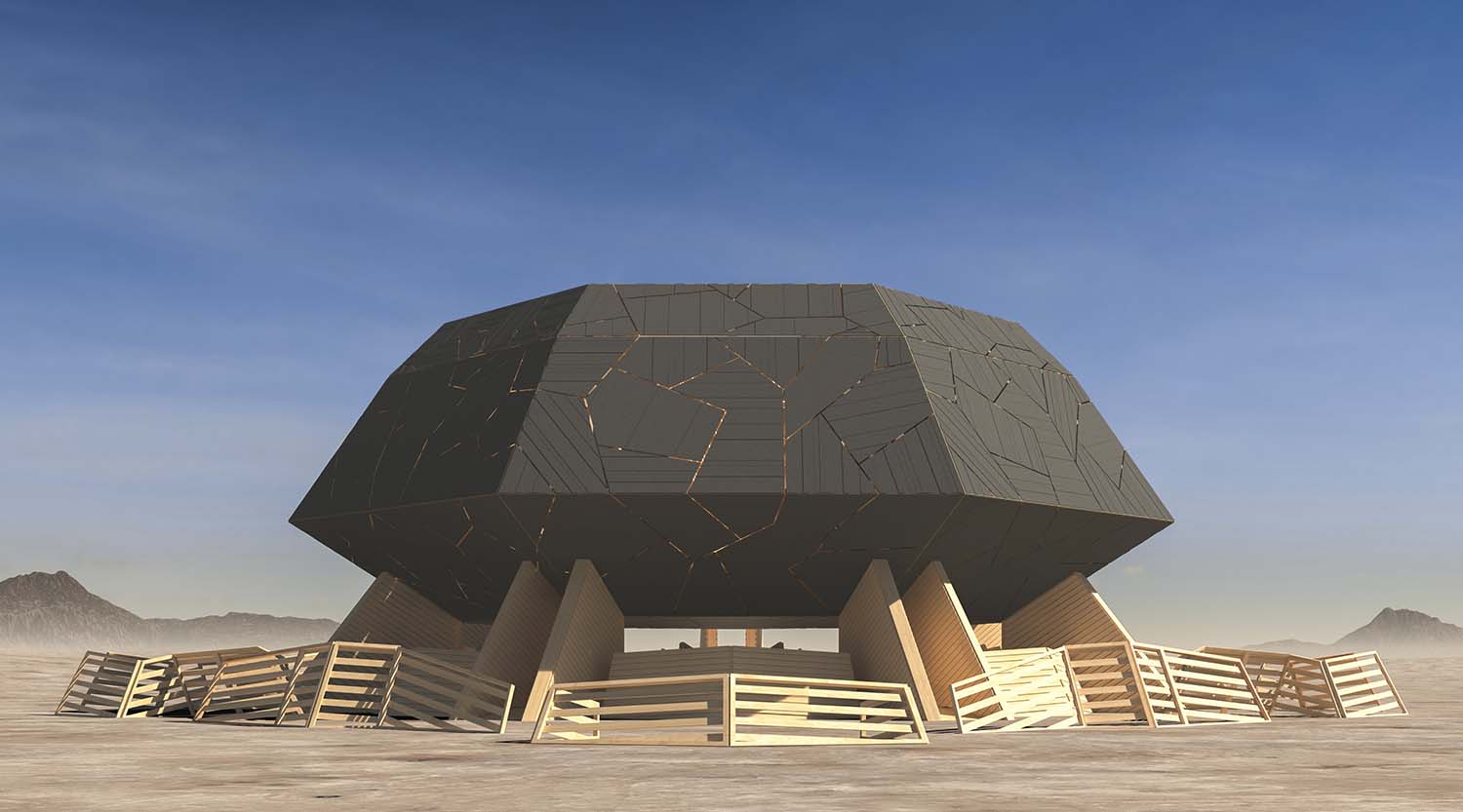 Temple of the Deep. Miguel Arraiz. Burning Man Festival 2025