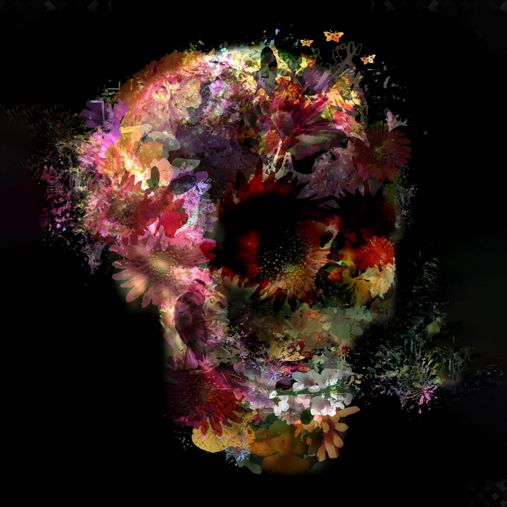 Calavera Flores. Envés Diseño