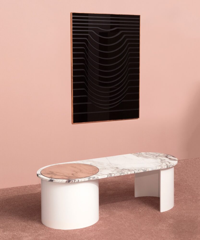 Marble Contour Coffee Table. Bower Studios. Diseñadores americanos de mobiliario