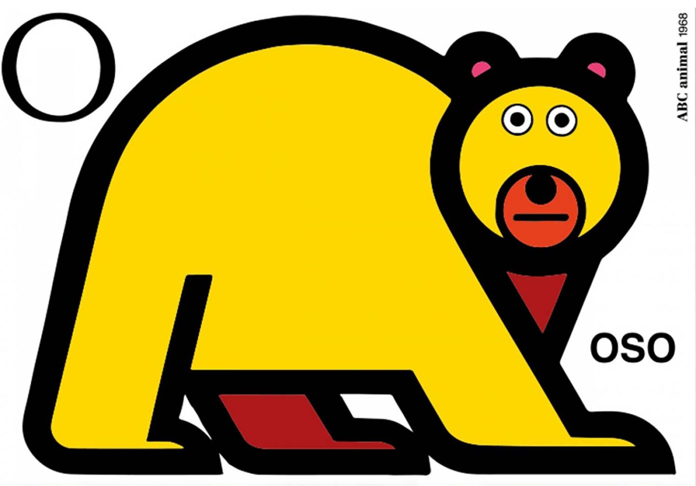 Oso ABC Animal. Cruz Novillo