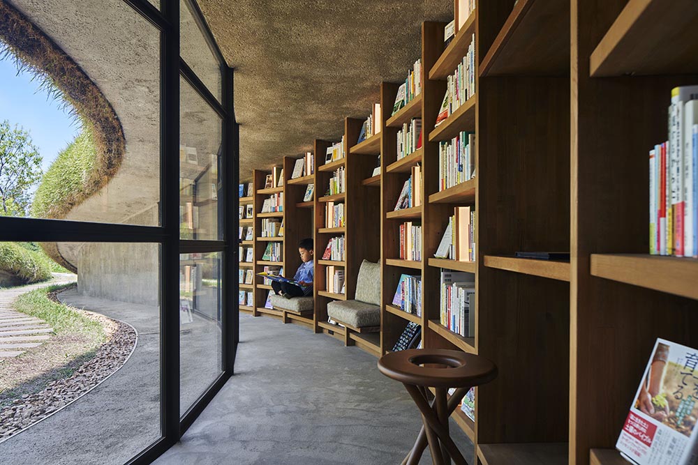 biblioteca, Hiroshi Nakamura & NAP, arquitectura enterrada