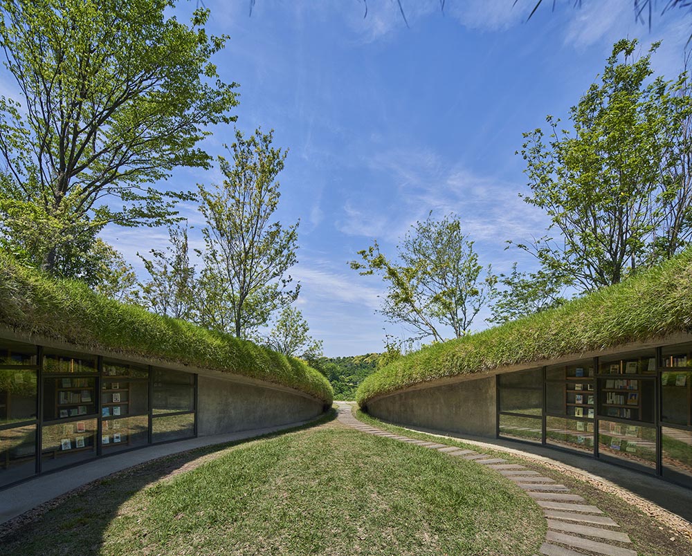 biblioteca, Hiroshi Nakamura & NAP, arquitectura enterrada