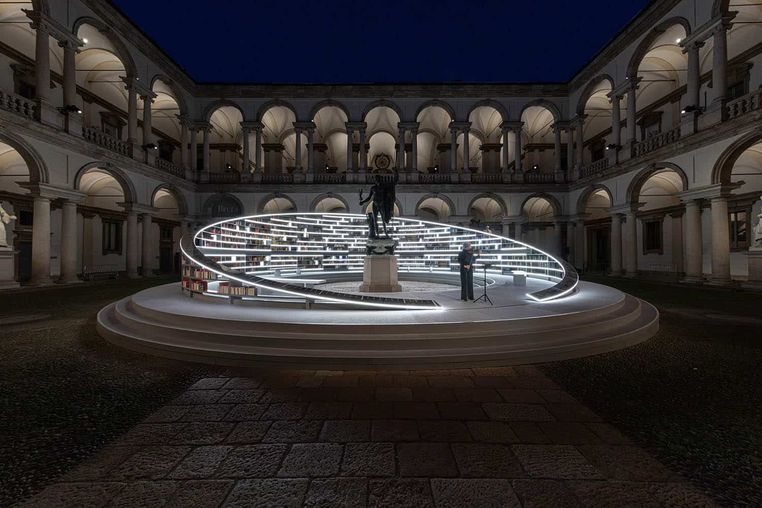 Library of Light. Es Devlin. Picacoteca de Brera. Fuorisalone. Milan Design Week 2025