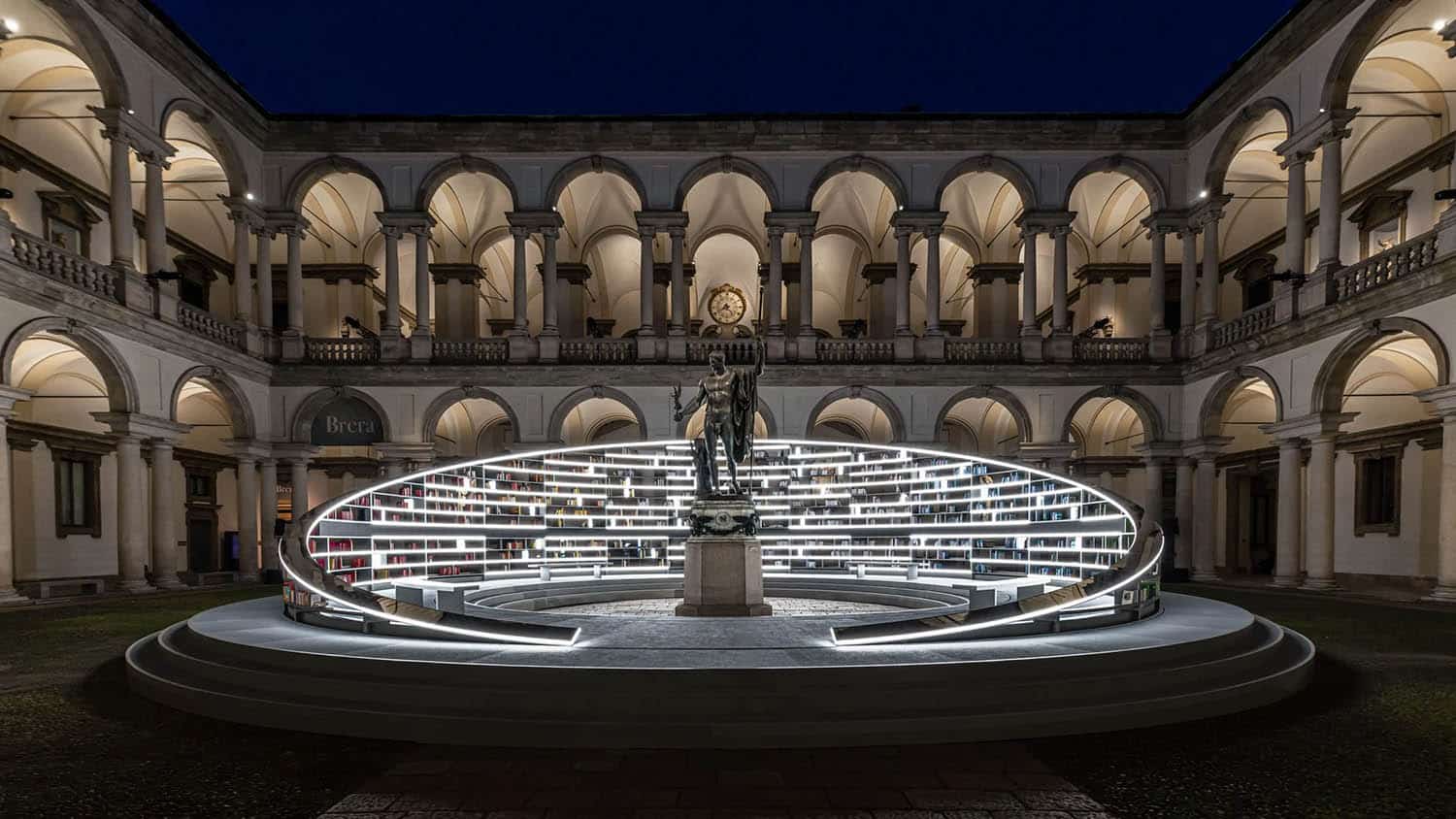 Library of Light. Es Devlin. Picacoteca de Brera. Fuorisalone. Milan Design Week 2025