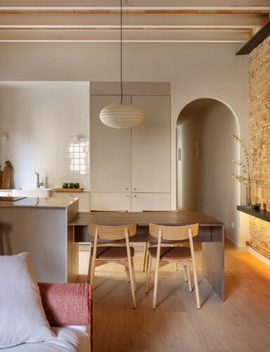 cocina abierta con isla comedor