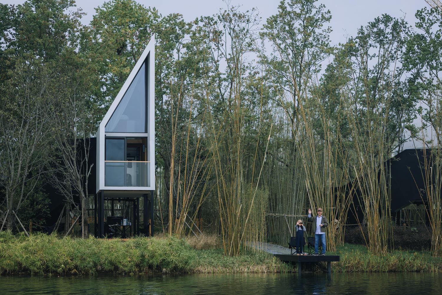 Cabañas de madera, arquitectura china