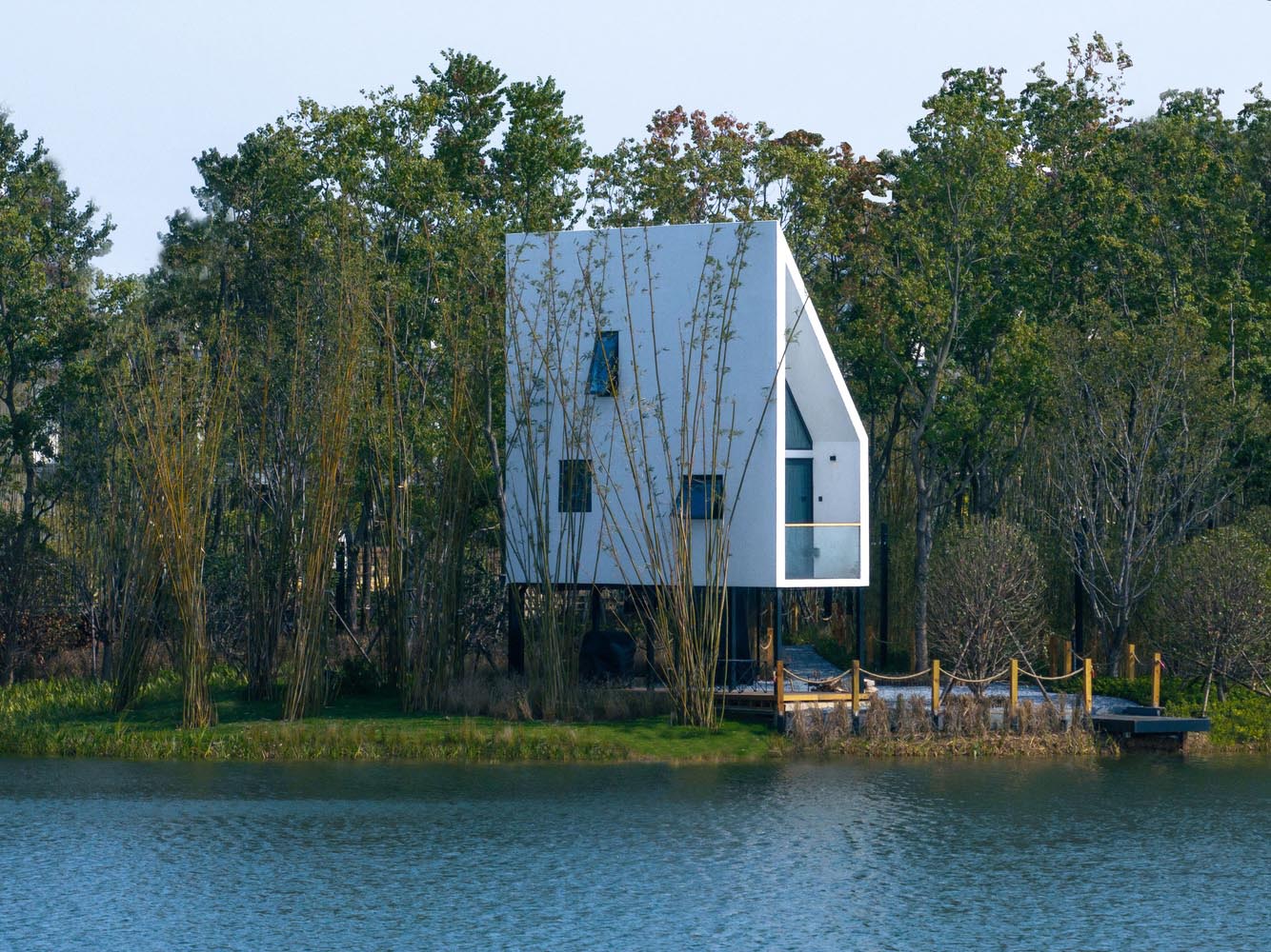 Cabañas de madera, arquitectura china