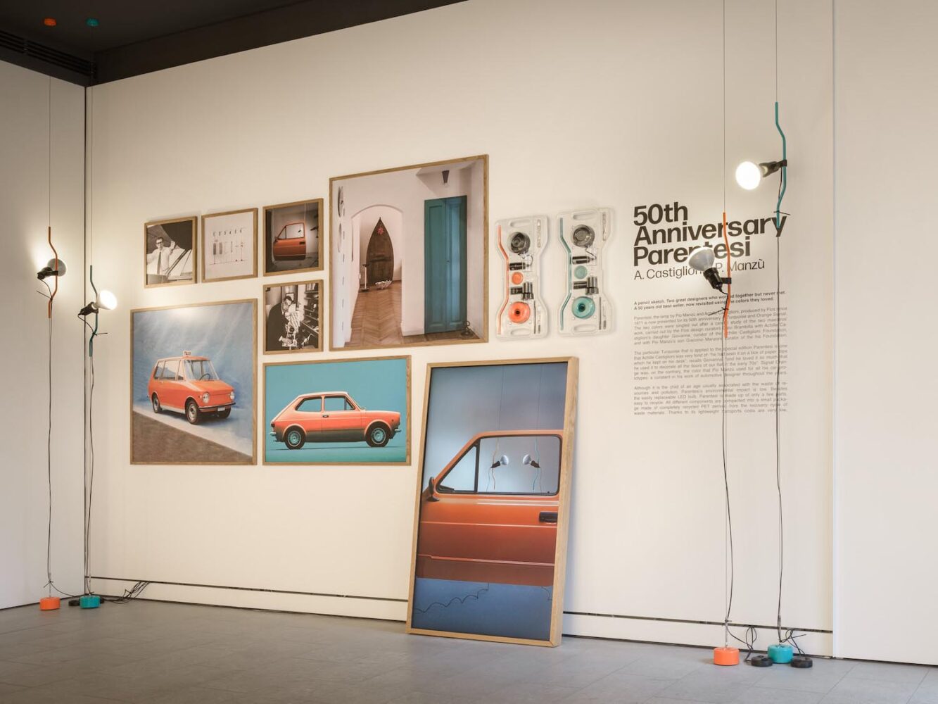 lámpara Parentesi, Achille Castiglioni, Flos