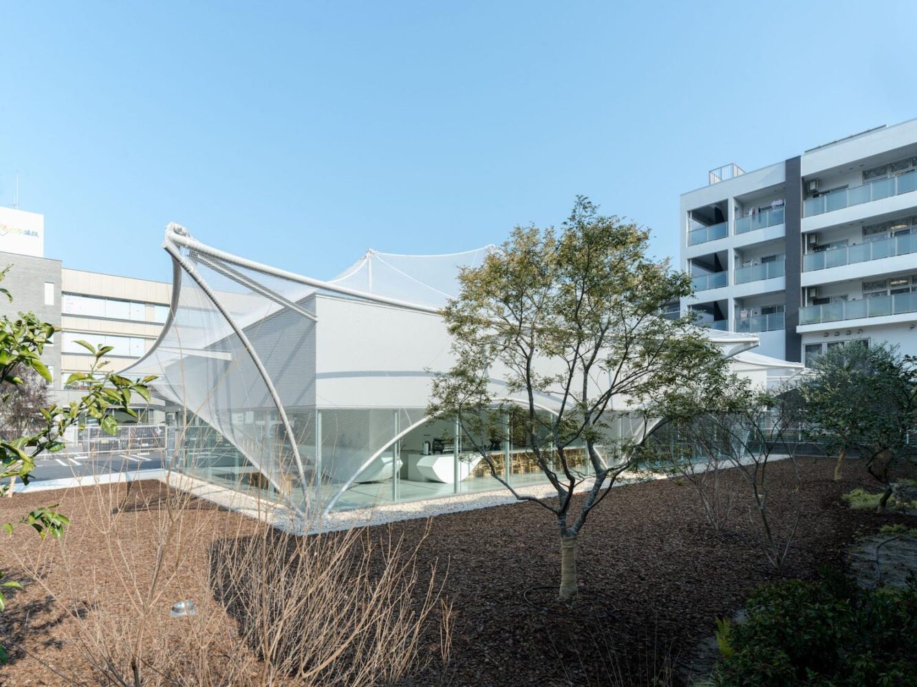 cafetería, Kengo Kuma, arquitectura flotante