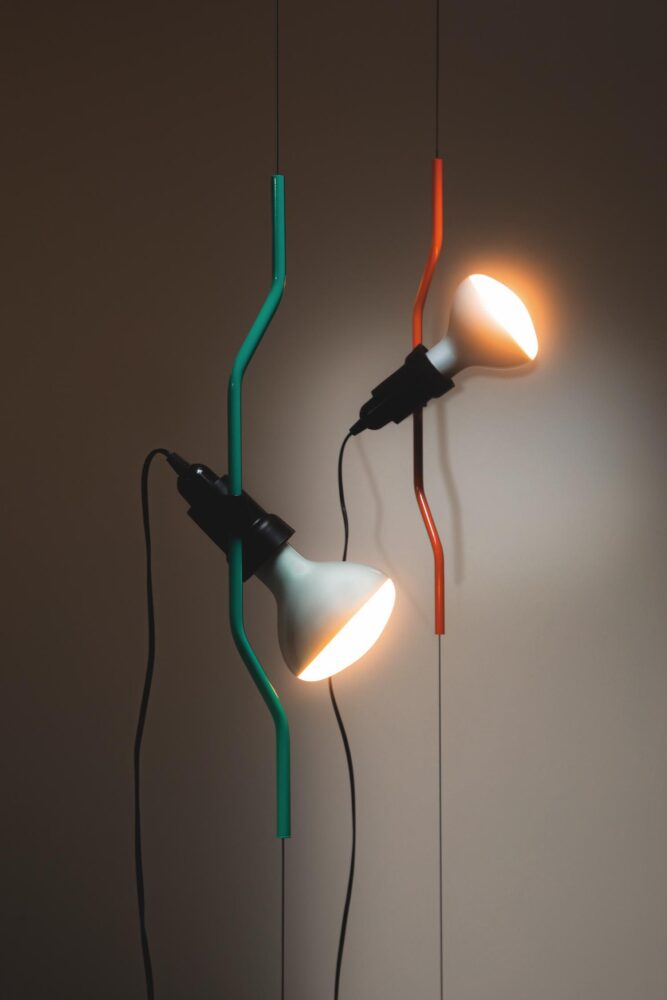 lámpara Parentesi, Achille Castiglioni, Flos