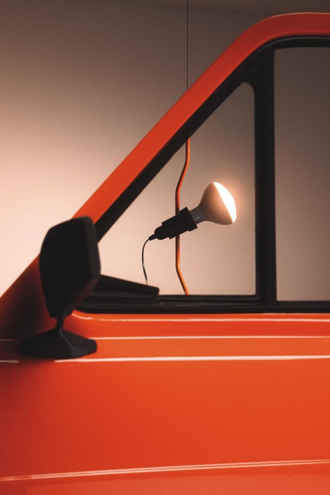lámpara Parentesi, Achille Castiglioni, Flos