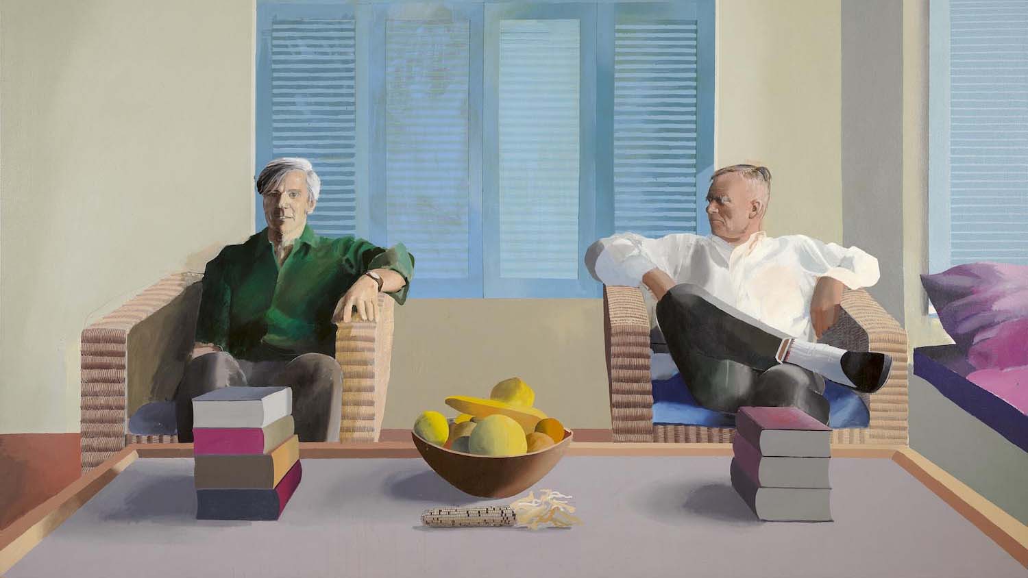 Christopher Isherwood and Don Bachardy, 1968. David Hockney