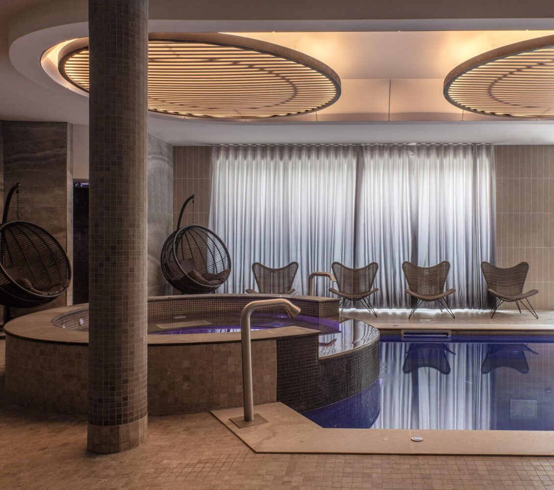 Alpes, hotel spa, michelangeli design