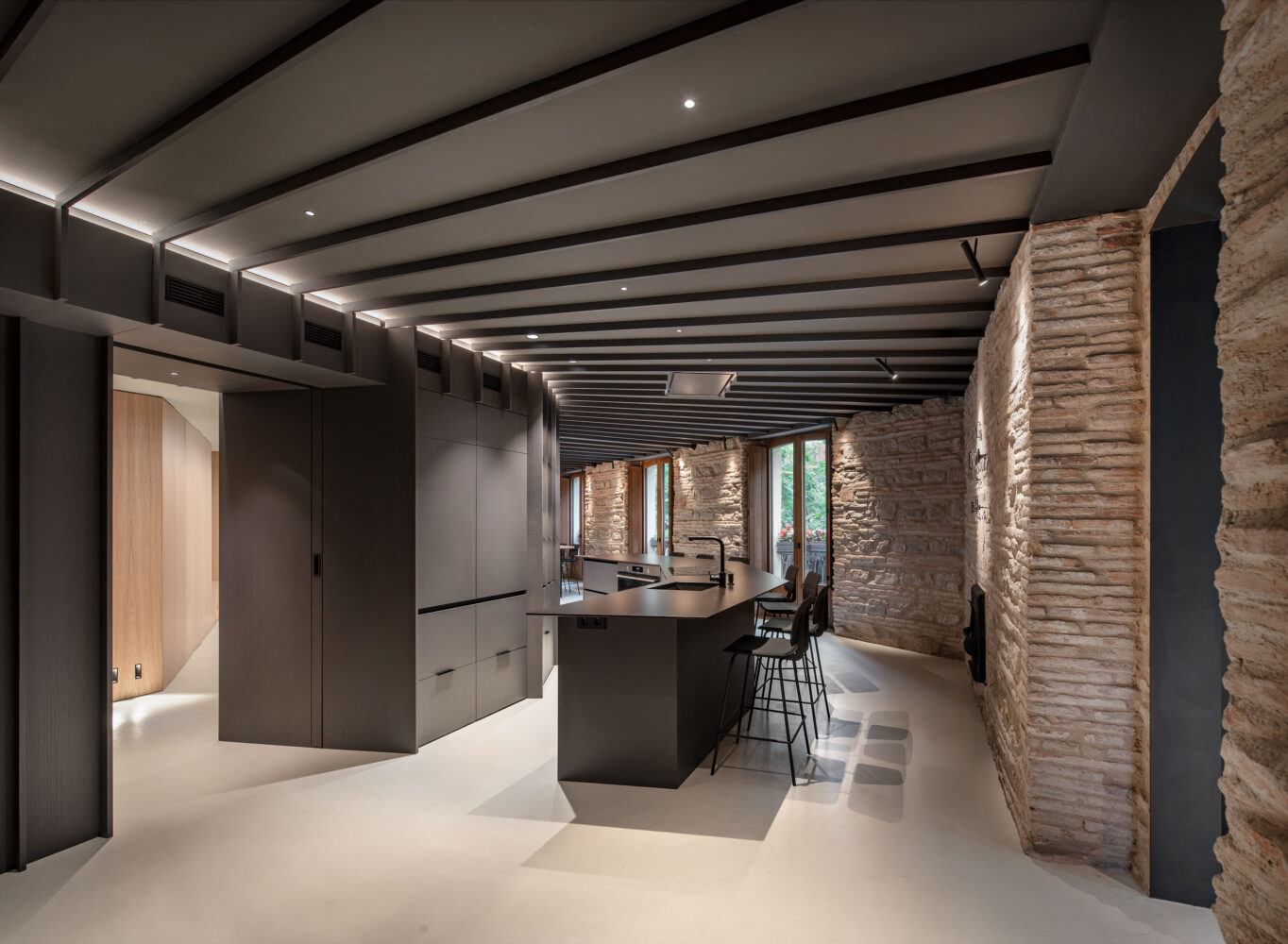 Showcooking oficinas Celebona diseñado por el estudio de interiores Perspectiva Moma en Logroño - La Rioja