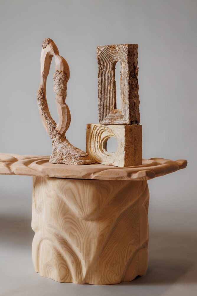 muebles de madera, diseño orgánico