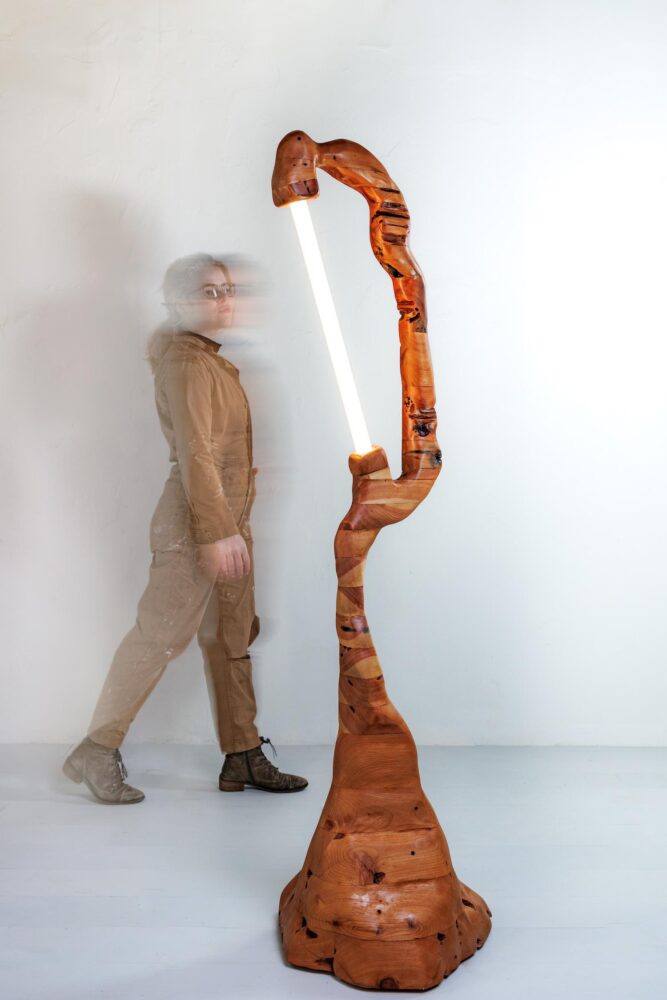 muebles de madera, diseño orgánico