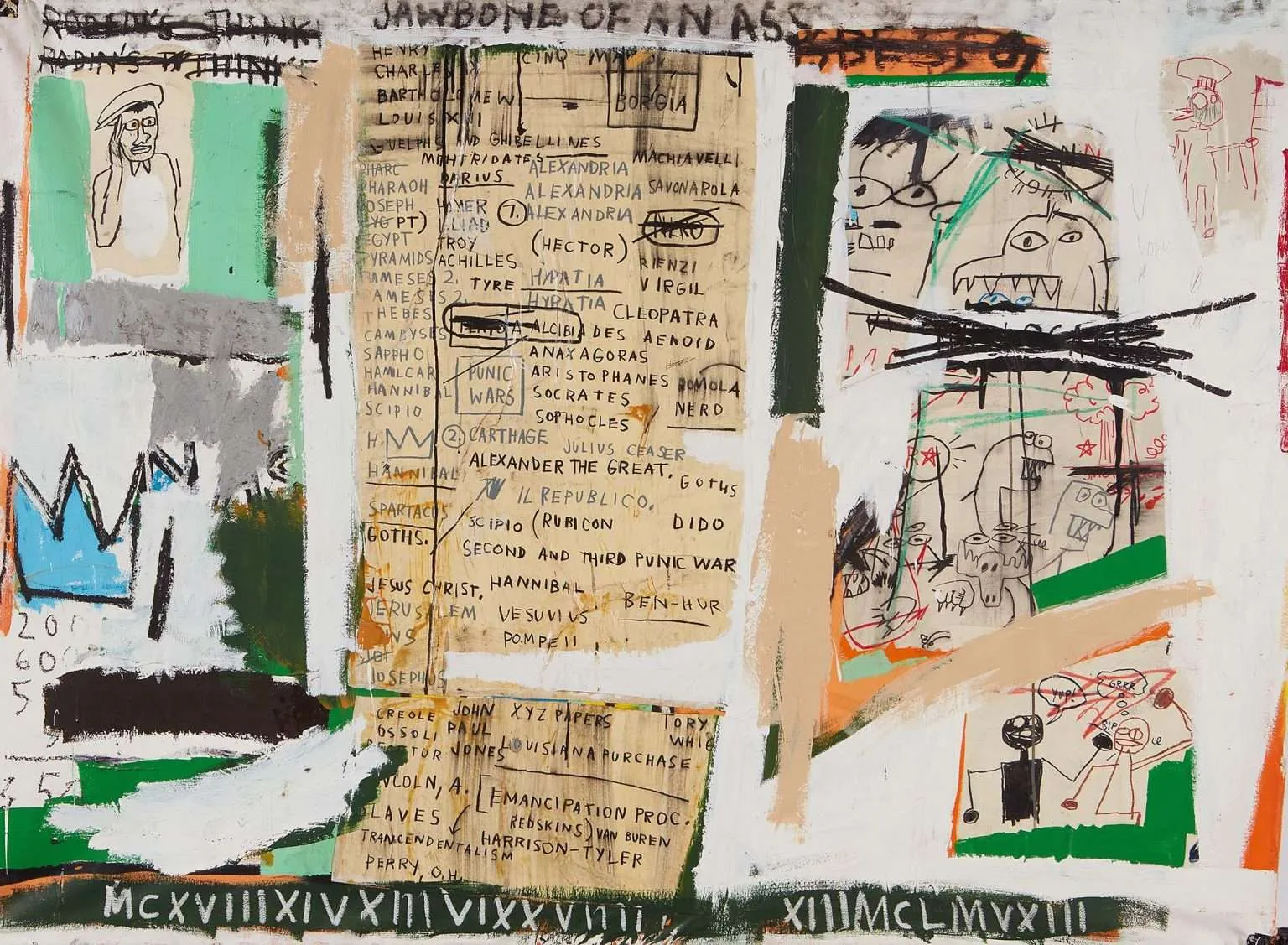 Jawbone of an Ass. 1982. © The Estate of Jean Michel Basquiat. Licensed by Artestar New York