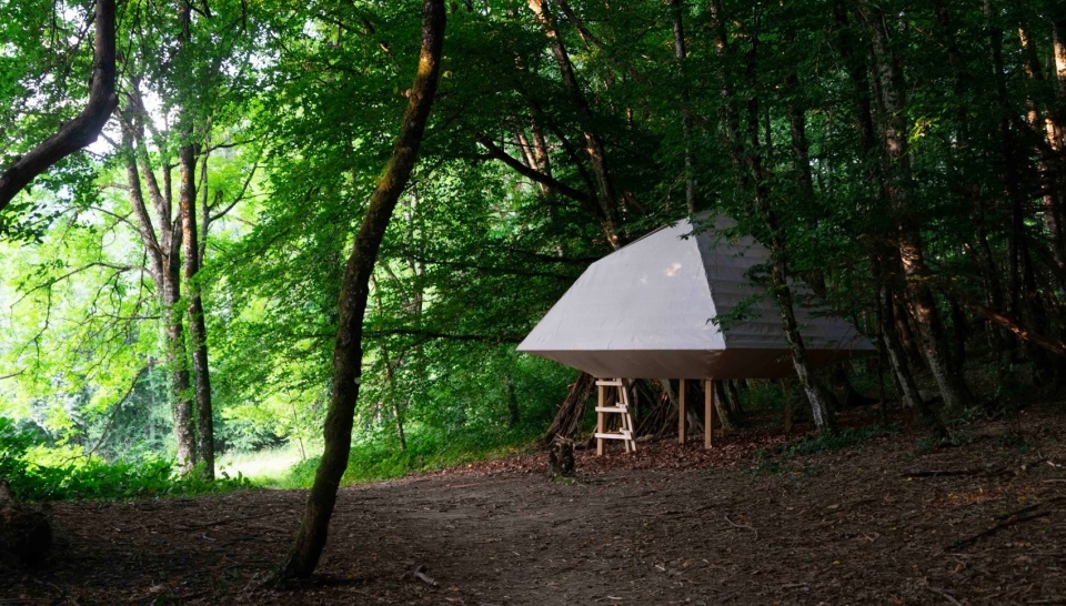 cabaña, meditación