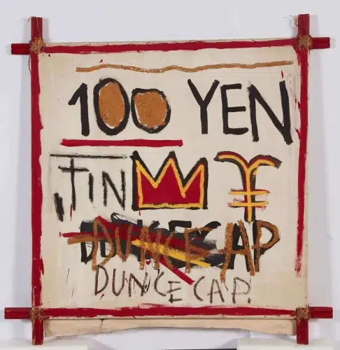 Untitled 100 Yen. 1982. © The Estate of Jean Michel Basquiat. Licensed by Artestar New York