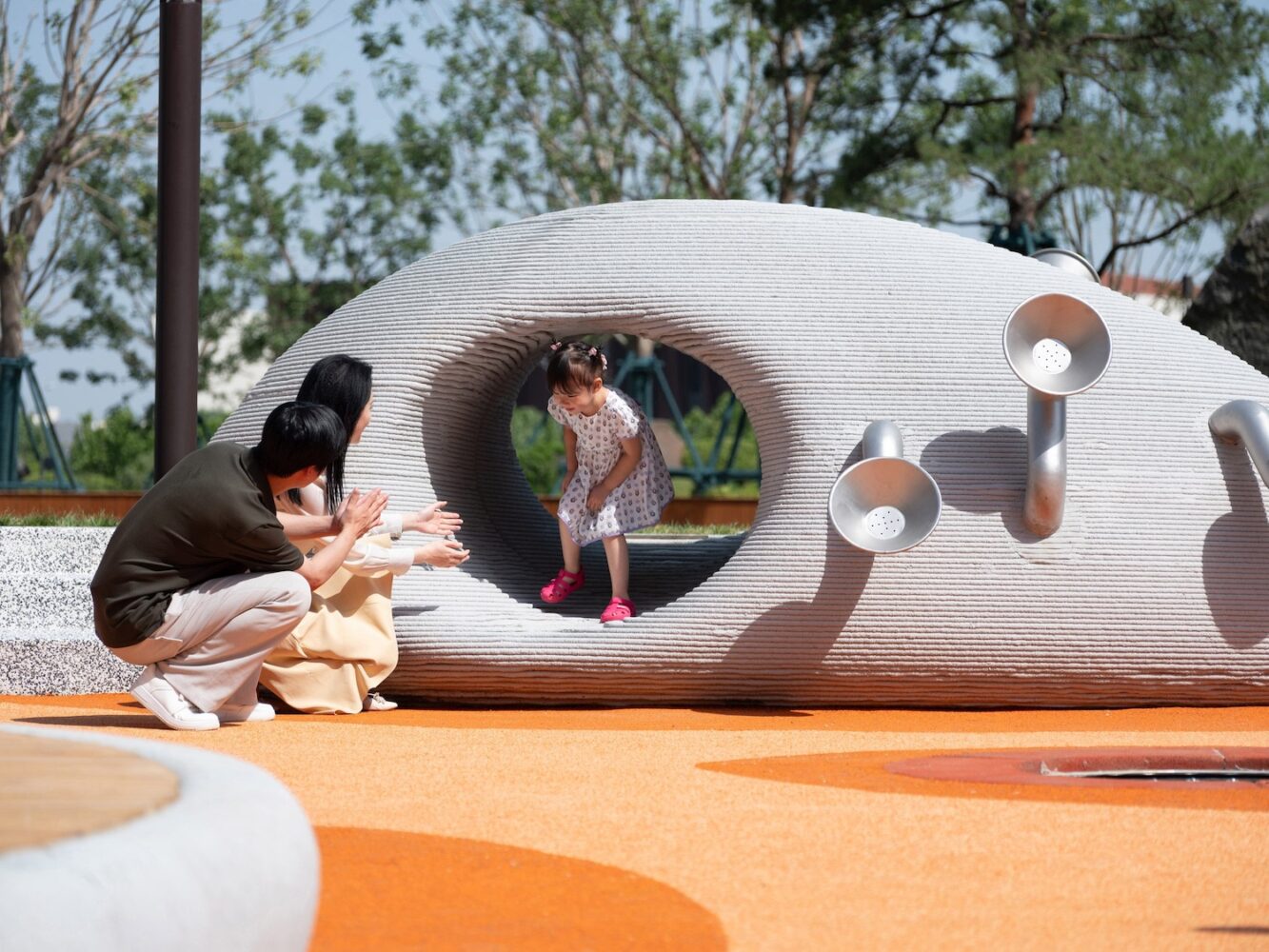 Boulder Park, impresión 3D, toboganes de hormigón, Xisui Design
