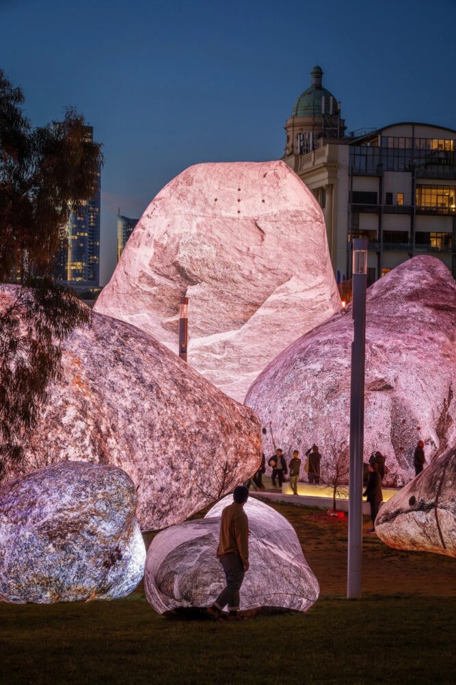 Iwagumi, land art, ENESS, Melbourne, rocas