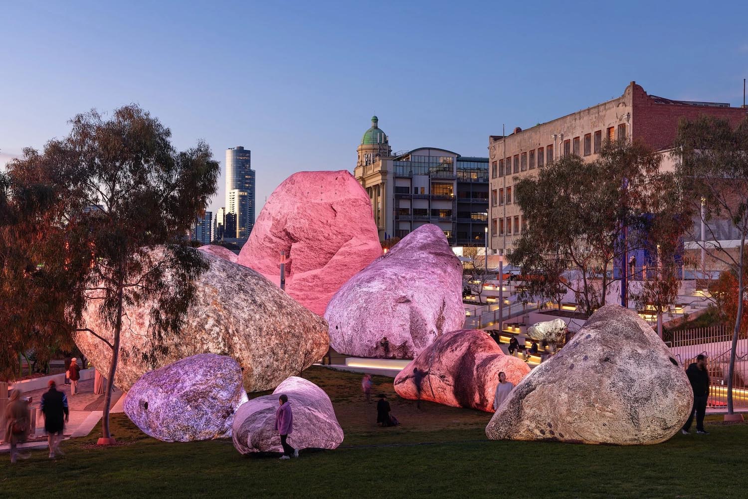 Iwagumi, land art, ENESS, Melbourne, rocas