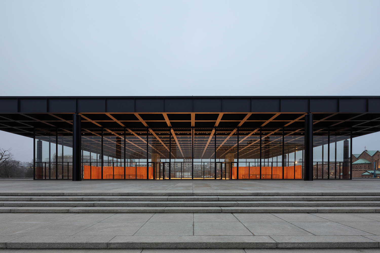 Neue Nationalgalerie Berlin. Ludwig Mies van der Rohe. Efecto ¡Wow!. Fazeta Producciones