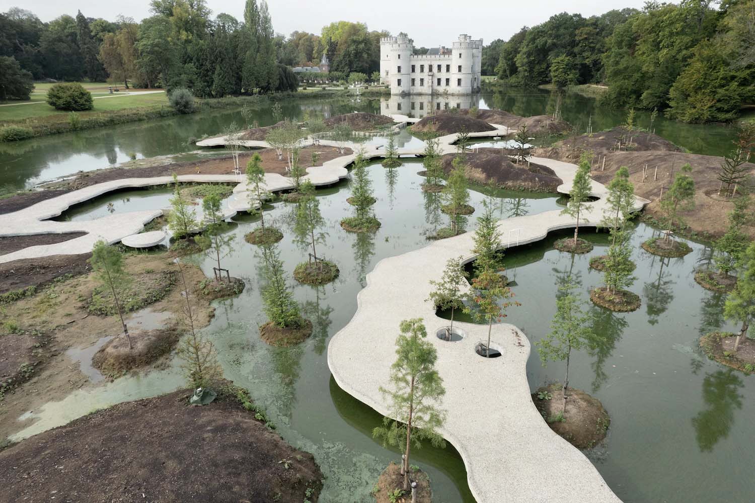 Jardín botánico de Meise, islas y Gijs Van Vaerenbergh