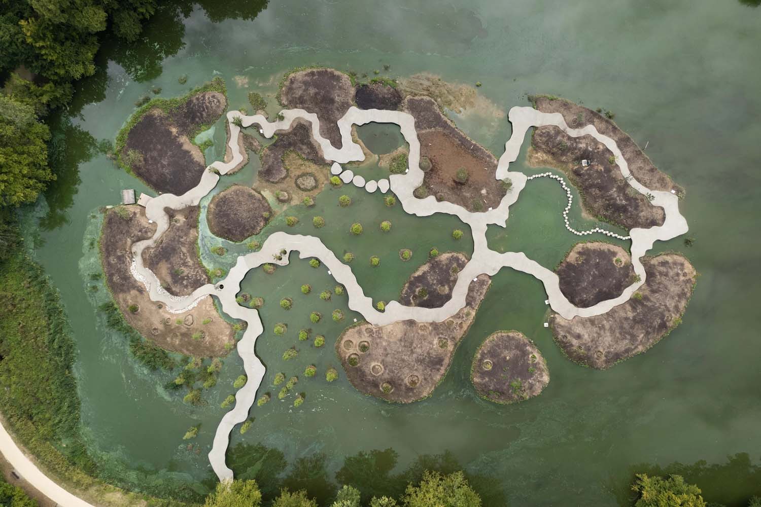 Jardín botánico de Meise, islas y Gijs Van Vaerenbergh