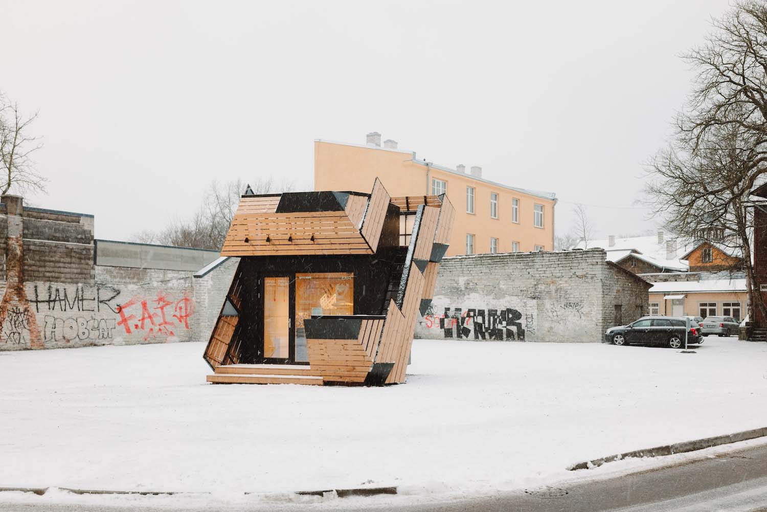 micelio, pabellón biohíbrido, PAKK Pavilion