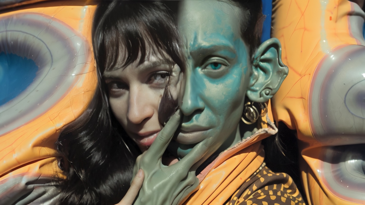 Matthew Biederman, a quickie in the bouncy house, arte digital