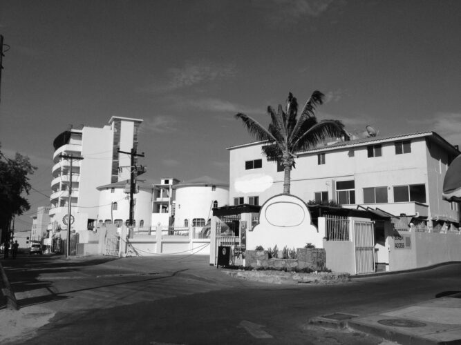 Vista desde la calle antes