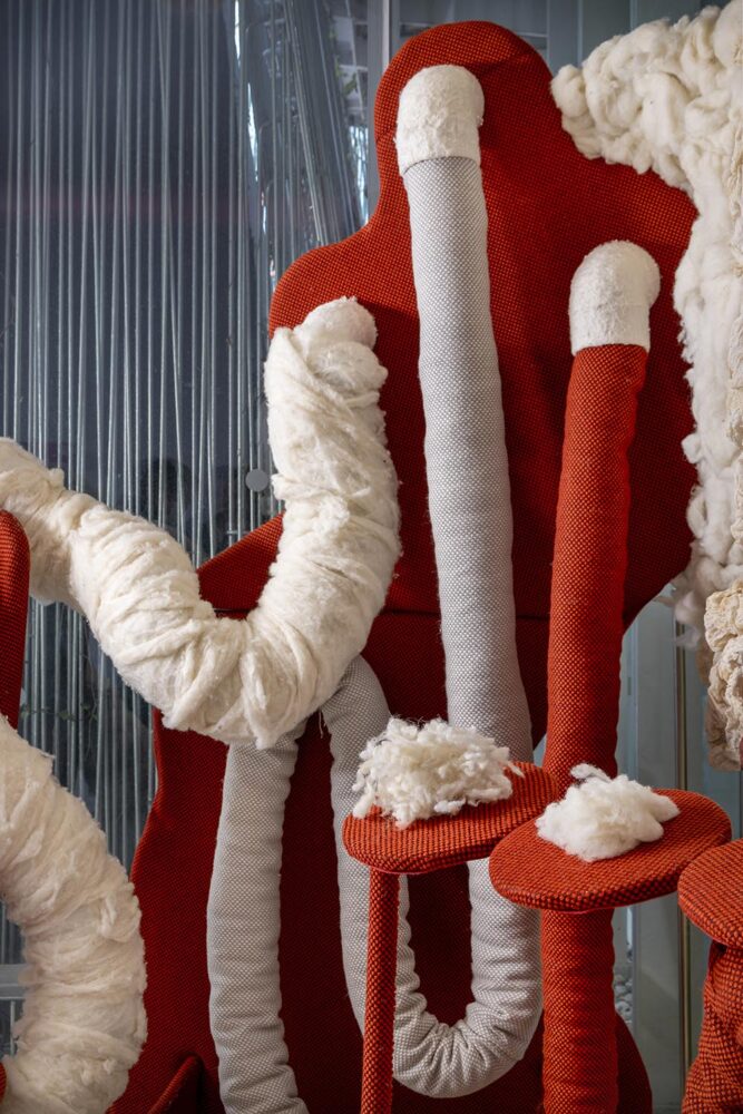 Raíces. Actiu + Regina Dejiménez. Fiesta Design. Madrid Design Festival 2026. Foto: © PHE Estudio