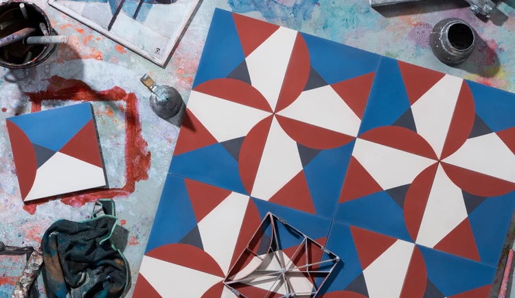 Thyssen-Bornemisza, baldosas hidráulicas, Mosaista