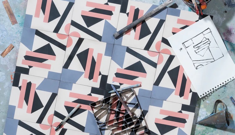 Thyssen-Bornemisza, baldosas hidráulicas, Mosaista