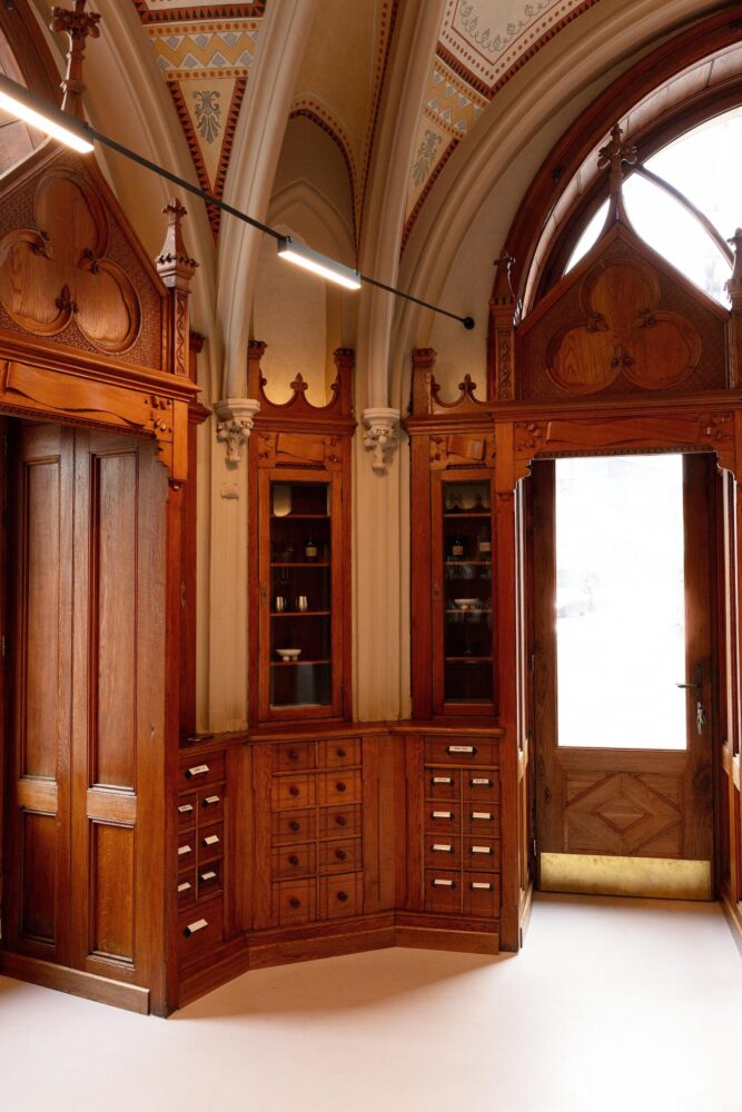 café de especialdiad, botica, laboratorium