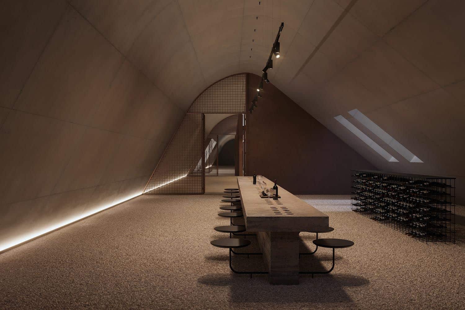 bodega, arquitectura enterrada, Eubea